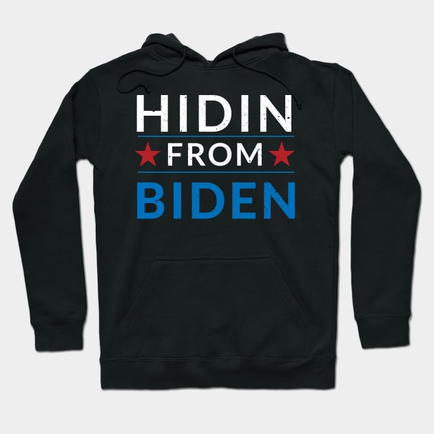 Anti Biden for president Hidin From Biden Funny Trump 2020 Hoodie by madani04